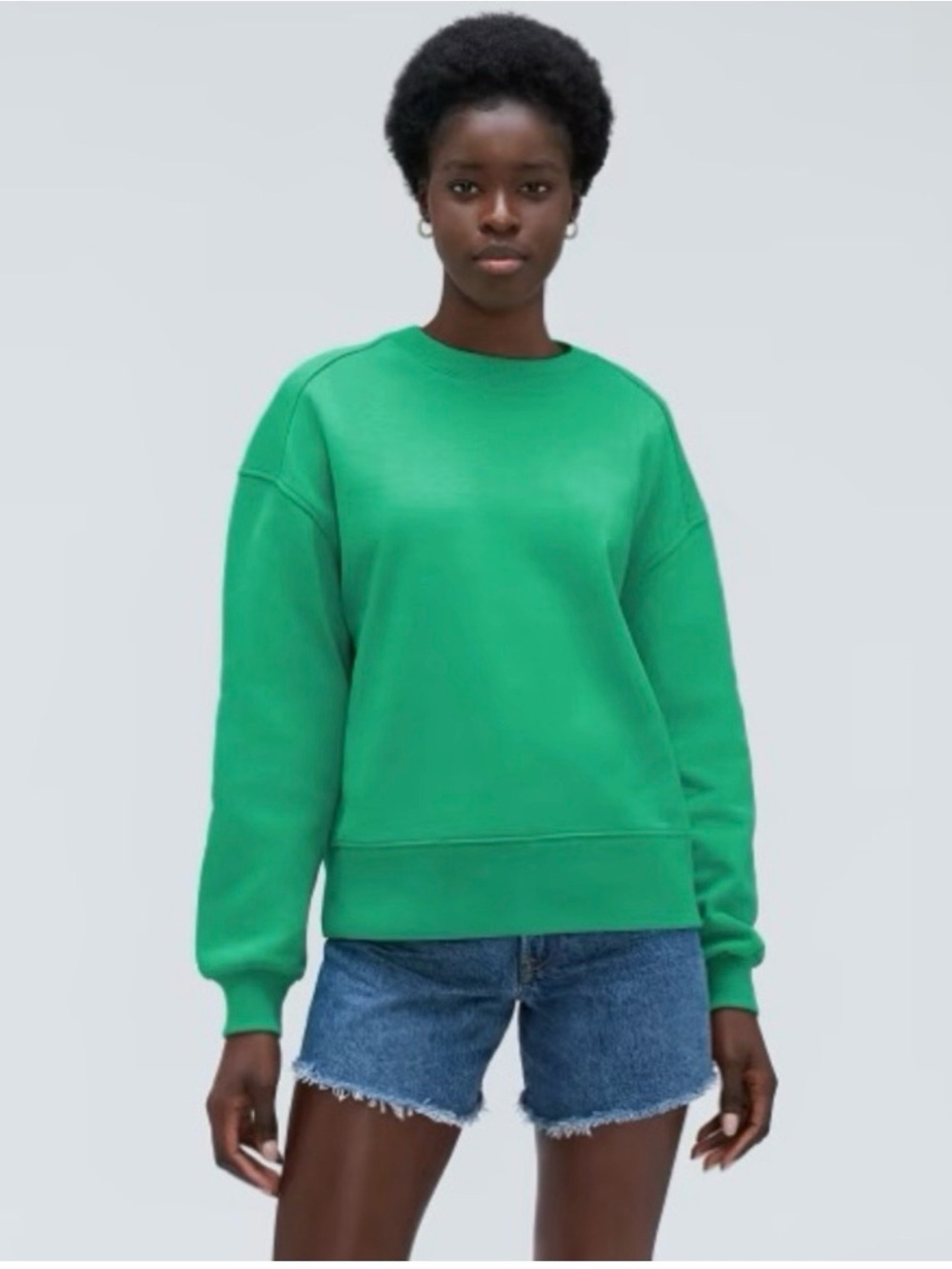 Everlane Green Crewneck Pullover Sweater - Women's